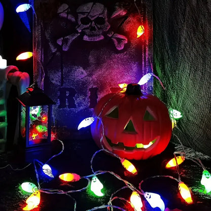 1pc Ghost Pendant for Halloween Decor, Battery Powered