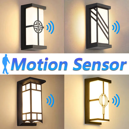 Outdoor Lamps Motion Sensor Wall Light Waterproof Lamp