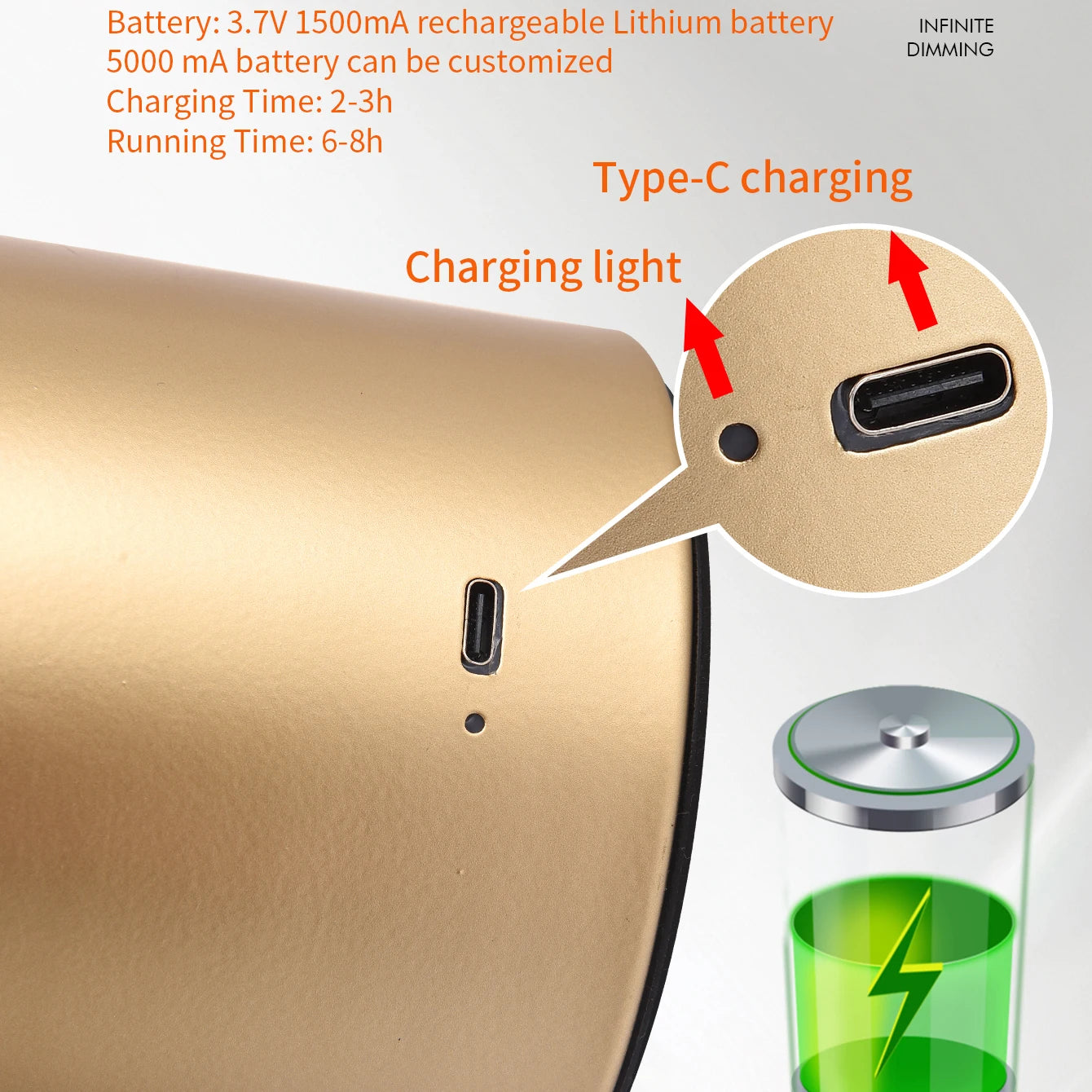 Metal Mushroom Table Lamp Modern Decoration lamp