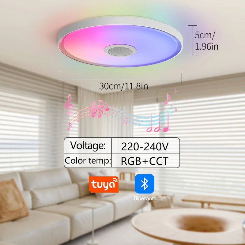 LED Smart Ceiling Lamps RGB APP Remote Control Home Lighting