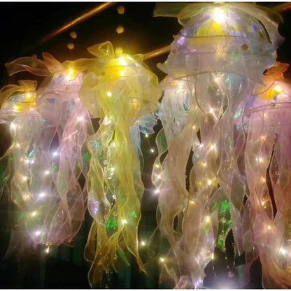 Ribbon&Bead LED Bulbs Ceiling Bedroom Decoration Lamp Mermaid