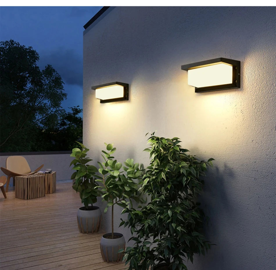LED Outdoor Wall Lamp Waterproof IP65 Radar Sensor Ligthing