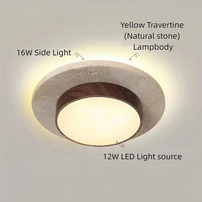 Stone Ceiling Lamp Round Ceiling Lights Indoor Lights