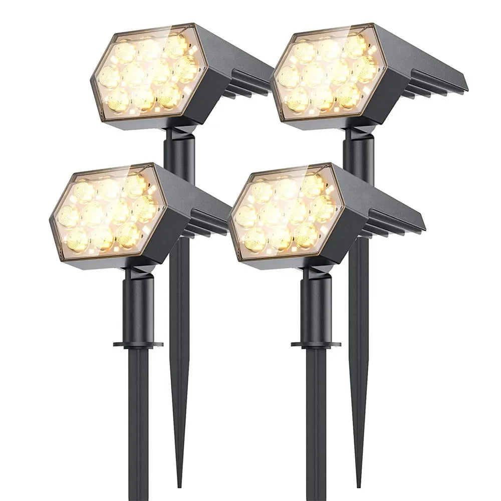Solar Lights Outdoor  92 LED Solar Spot Lights Outdoor IP67 Waterproof