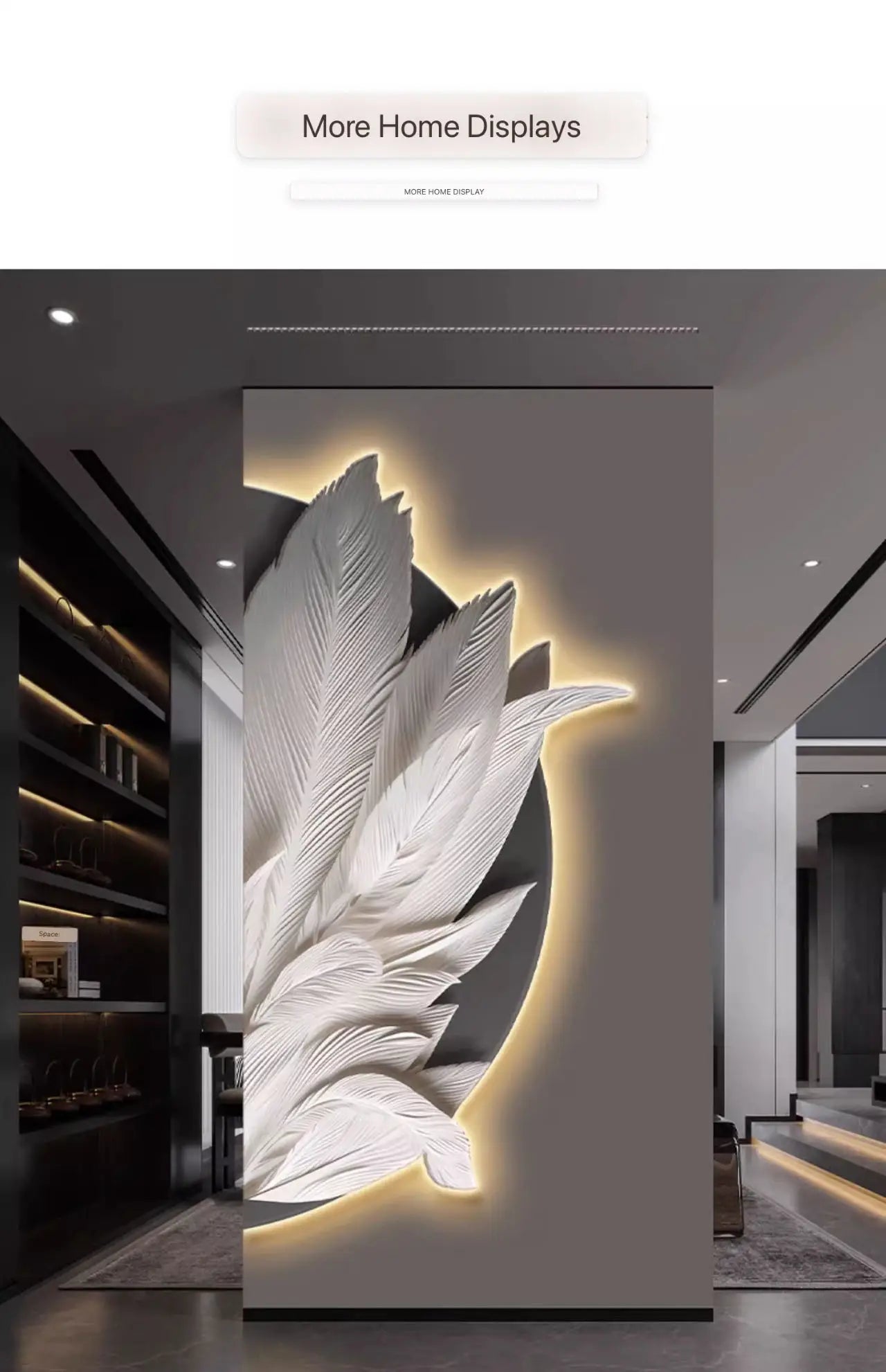 Family Entrance Feather Mural Lamp Modern Lamp