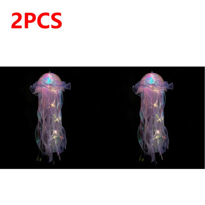 DIY Jellyfish Bedroom Light Lamp Hanging Ceiling Lanter