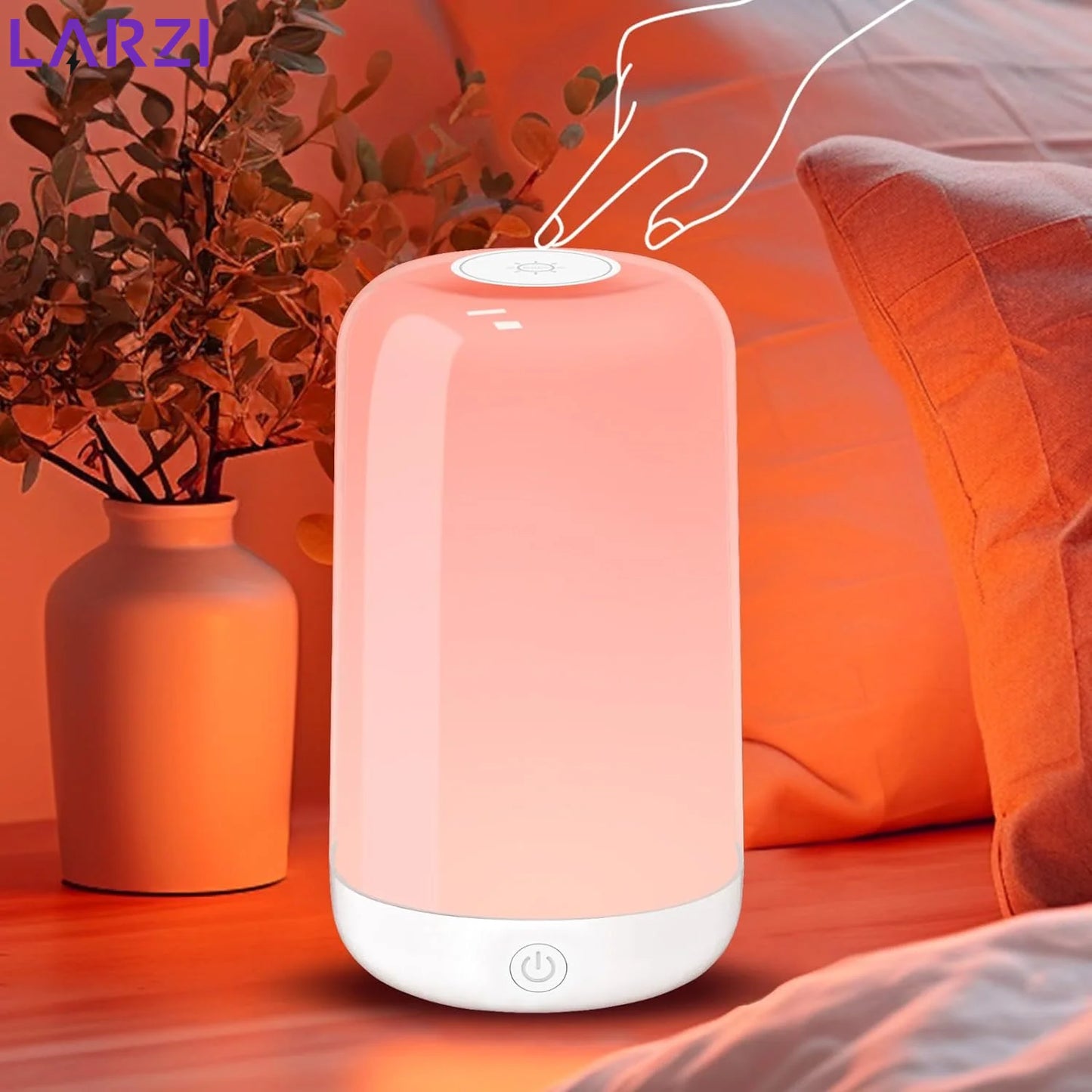Smart Touch Bedside Table Lamp Dimmable RGB Bluetooth