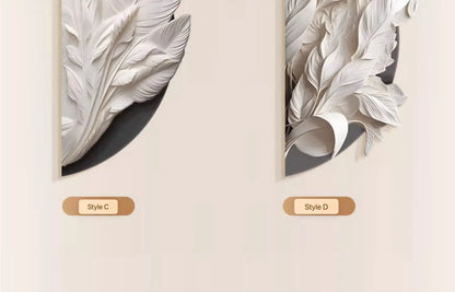Family Entrance Feather Mural Lamp Modern Lamp