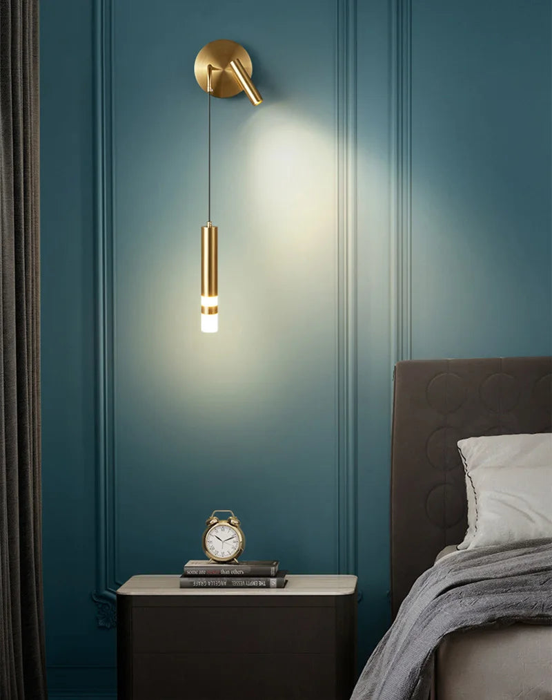 LED Wall Lamp Nordic Double Head Adjustable Wall Lights