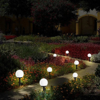 Solar Powered LED Bulb Lamp Energy Light Outdoor Garden