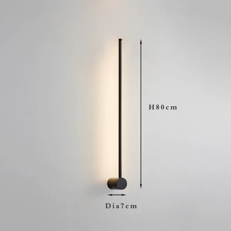 Nordic Art Design Minimalist Long Line Wall Lamps Modern