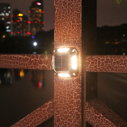 4PCS Solar Dock Lights 8LEDs Deck Driveway Light Outdoor