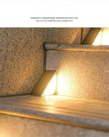 Solar Lights for Outdoors Stair Lamps Warm White LED Step Light