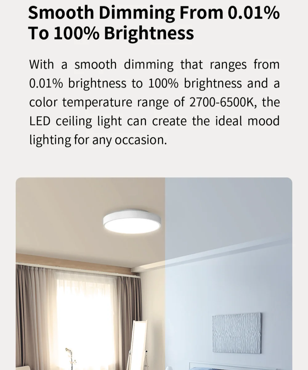 Smart LED Ceiling Light PRO Wifi Smart Voice Control