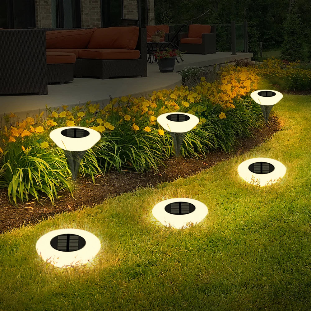 1/4 PCS Solar Ground Lights, Cool White/Warm IP65
