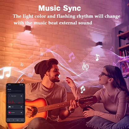 Tuya Outdoor Wall Light, Smart RGBCW Porch Lights