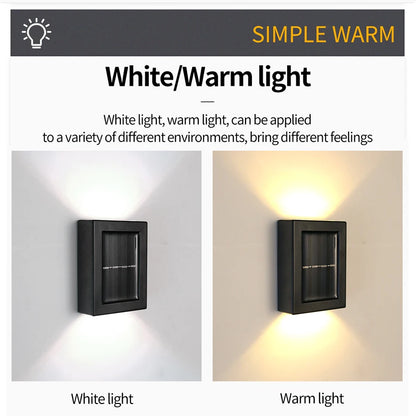 Solar Up and Down Spot Lights Outdoor Street Wall Light Lamp