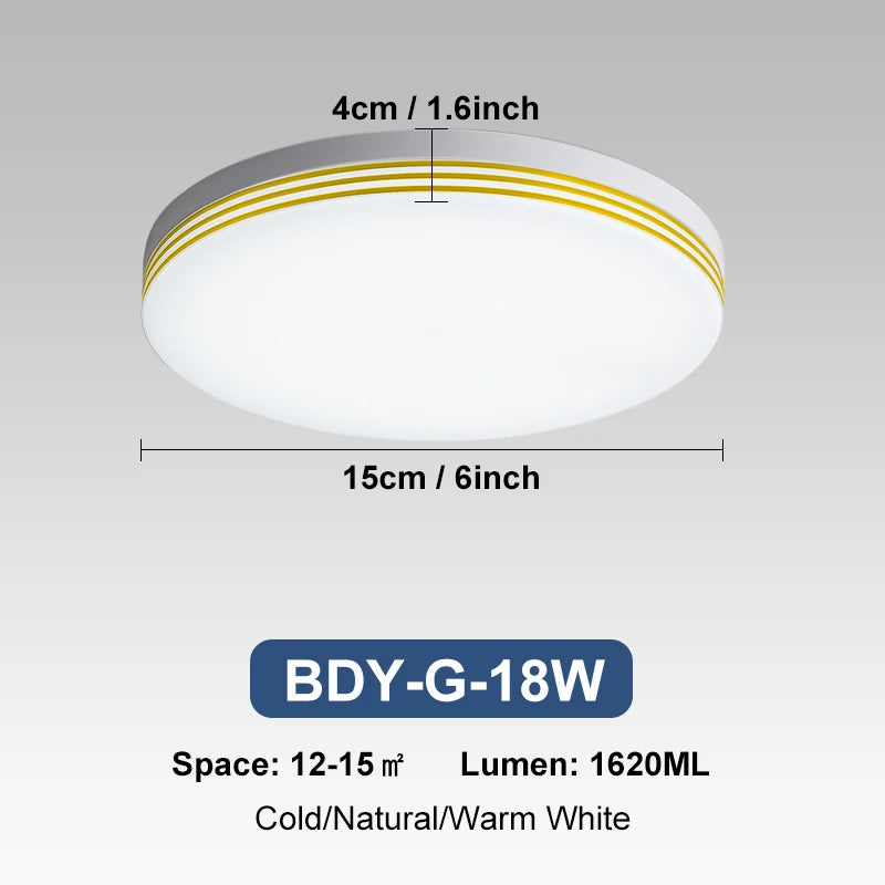 18W-48W LED Ceiling Light 15-30CM Square Ceiling Panel Light