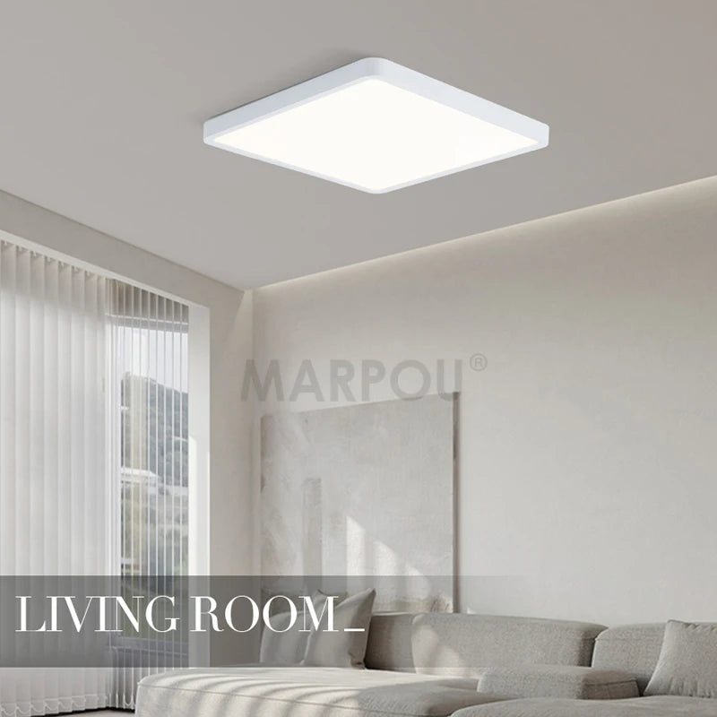 MARPOU 2.4cm Ultra thin led ceiling light Square