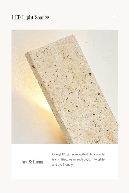 Outdoor Waterproof Wall Lamps Strip Natural stone Wall Lights