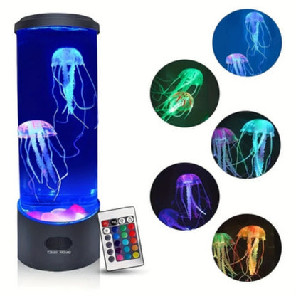 Remote Control Simulated Jellyfish Cylindrical Quiet Light
