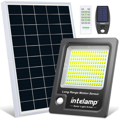 Super Large Solar Panel Floodlight For Parking Lots Patio Yard