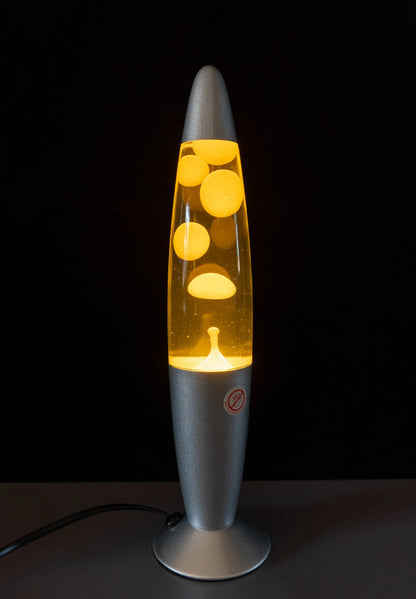Jellyfish Decorative Lamp Metal Base Volcanic Lava Night Light