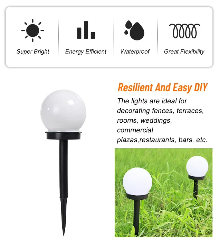 Modern Style Garden Solar Lawn Lights Outdoor Camping
