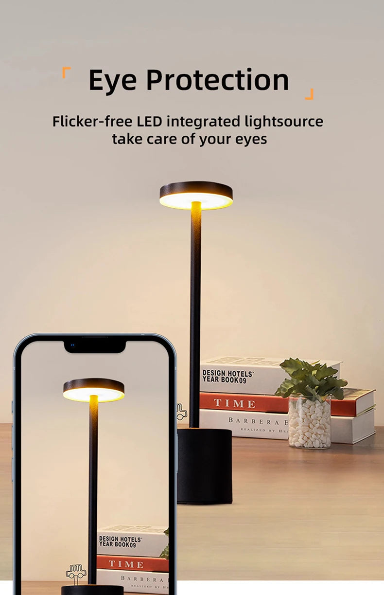 LED Classic Table Lamp USB Rechargeable Night Light