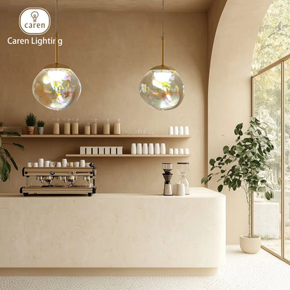 Caren Lighting Iridescence dinning Pendant PVD Rainbow