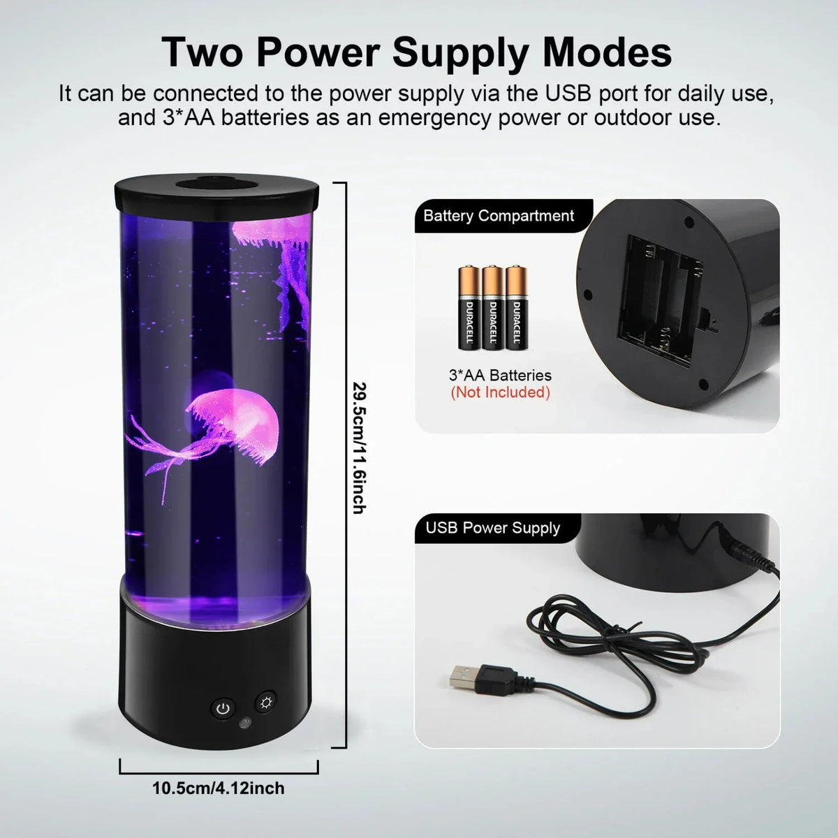 LED Mini Jellyfish Light USB Rainbow Color