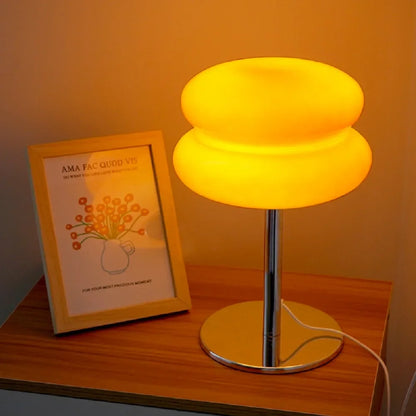 Nordic Bauhaus Macaron Glass LED Desk Lamp Dimming