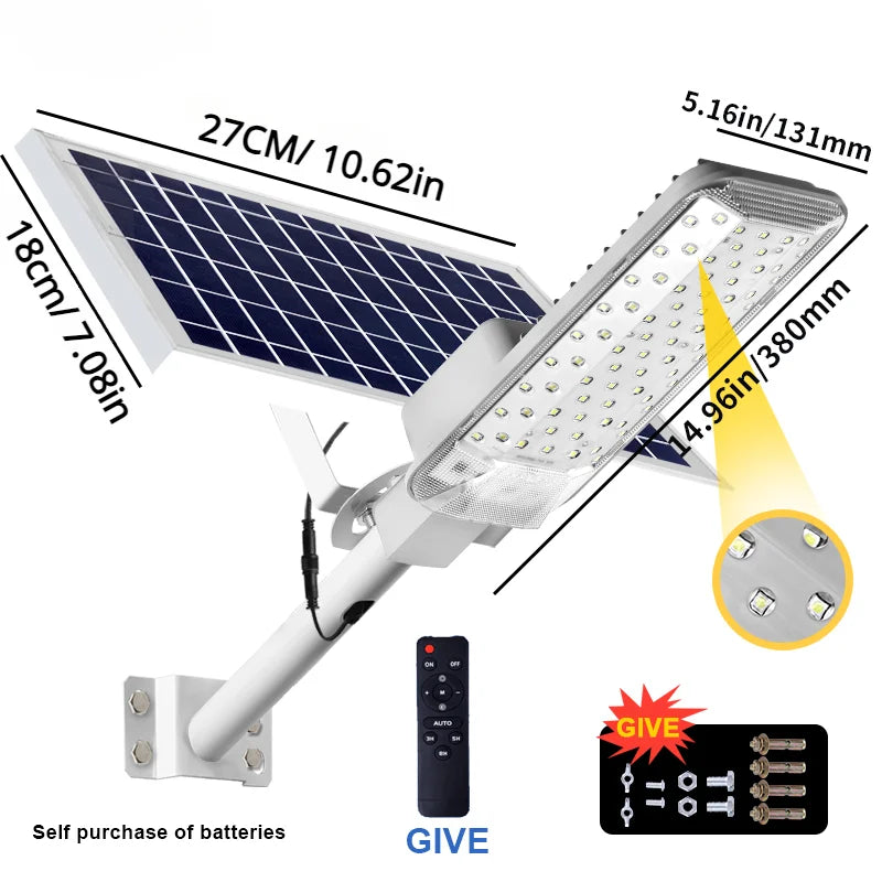 Solar Street Light Backyard Street Lamps Security Flood Lighting