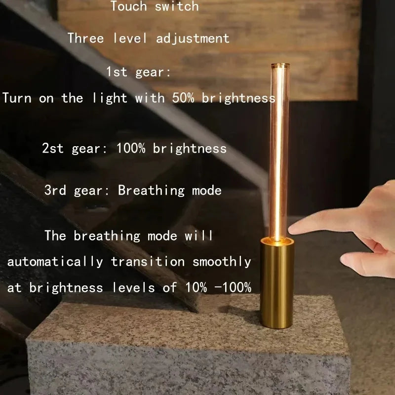 Modern Minimalist Breathing Atmosphere Lamp Touch