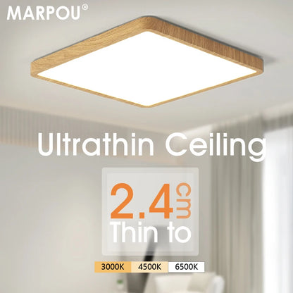 MARPOU 2.4cm Ultra thin led ceiling light Square