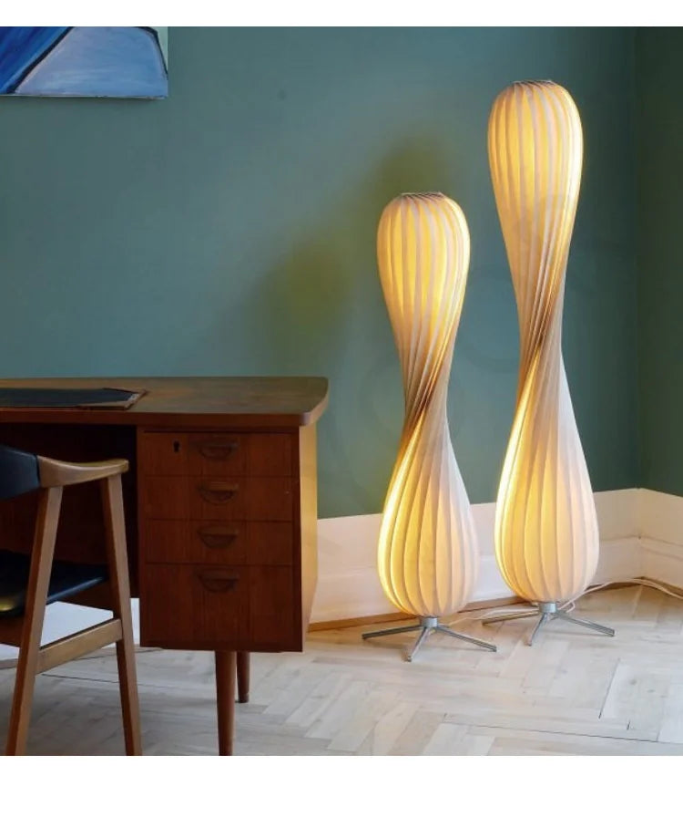 Living Room Floor Lamp Wooden Style Bedroom Headboard