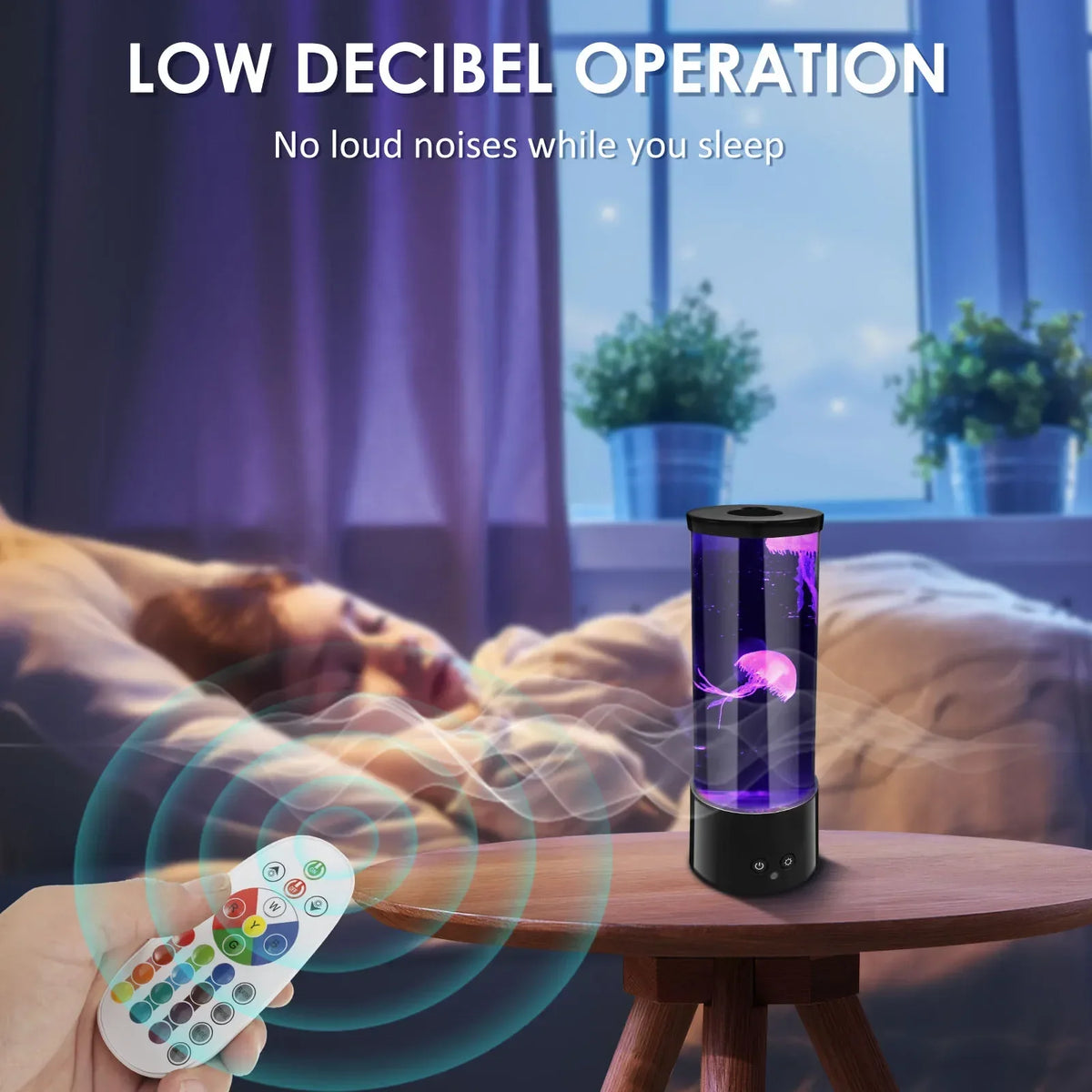 LED Mini Jellyfish Light USB Rainbow Color