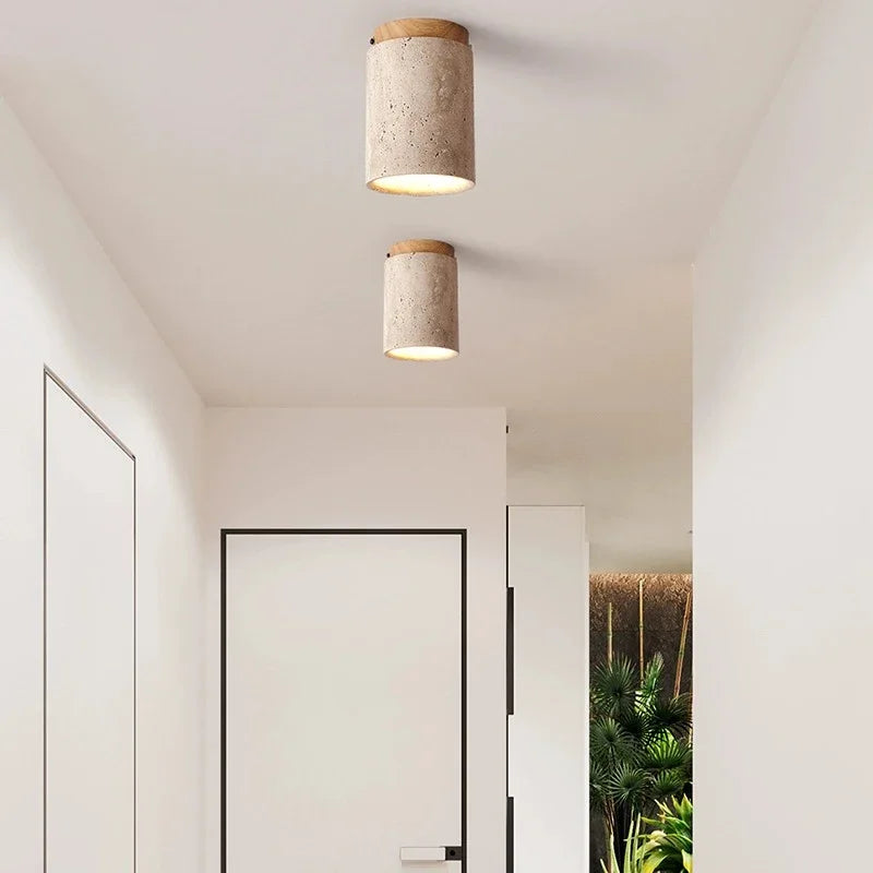 Japanese Style LED Ceiling Lamp Round Downlight Surface