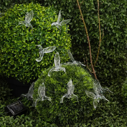20/30/50 Leds Solar String Light Hummingbird RGB Lights
