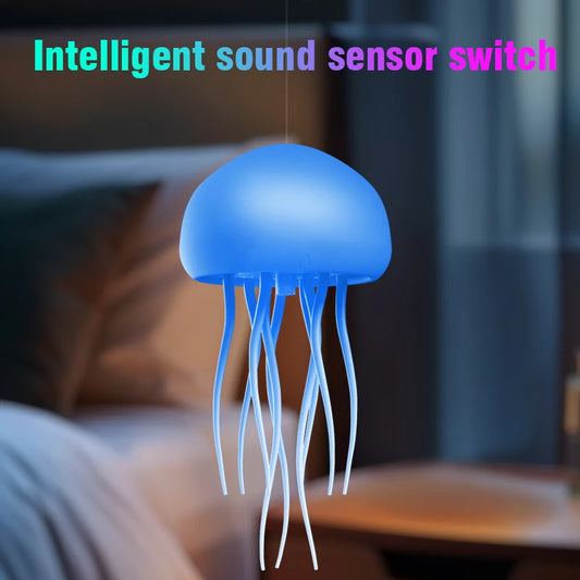 Jellyfish Cartoon LED Nihgt Light Voice Control Gradient