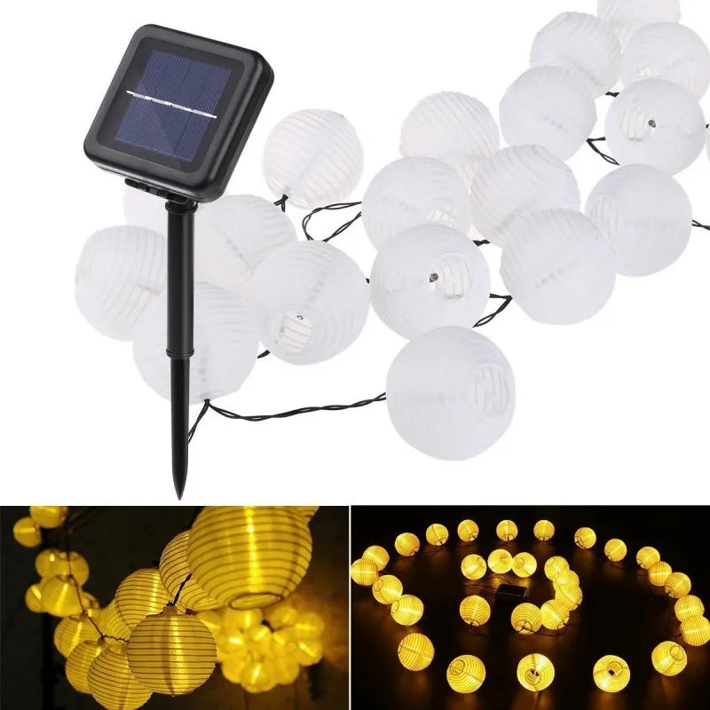 Halloween Pumpkin Lantern Solar String Lights Outdoor