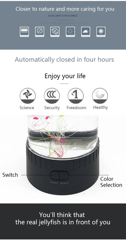 Jellyfish Lamp Color Changing Remote Control  Aquarium Tank