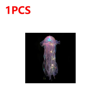DIY Jellyfish Bedroom Light Lamp Hanging Ceiling Lanter