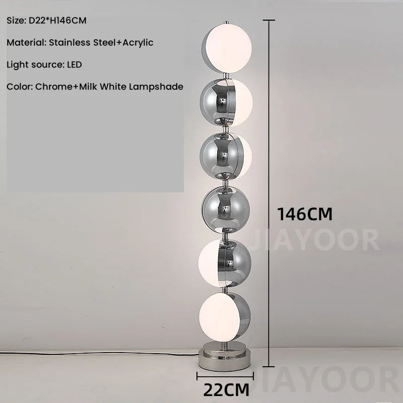 Modern Living Room Decoration Floor Lamp Stainless Steel