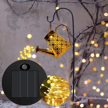 Led Solar Hanging Lantern Hanging Solar Lantern Retro Iron Art Lantern
