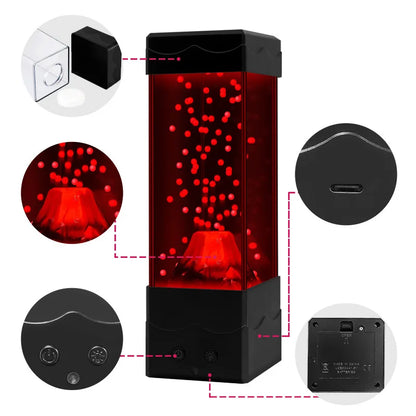 LED Lava Volcano Light Home Decoration Night Light