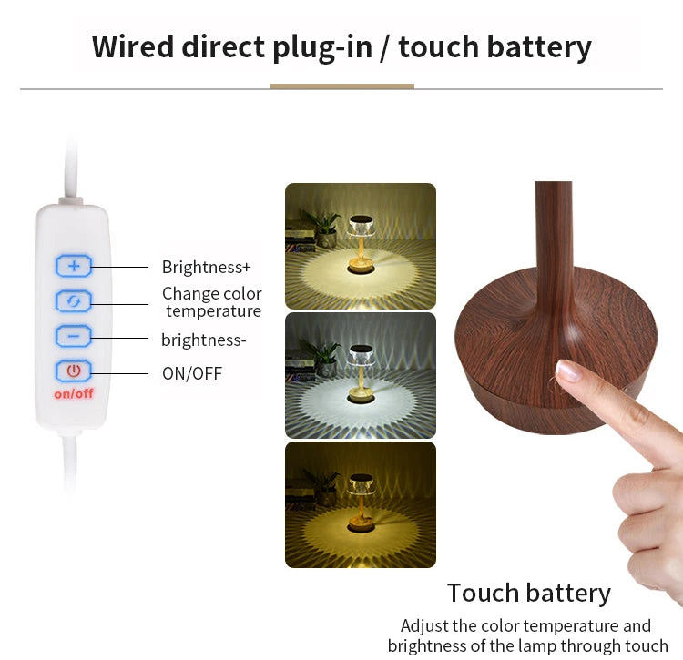 USB Atmosphere Table Lamp Modern Led Touch Night Lights