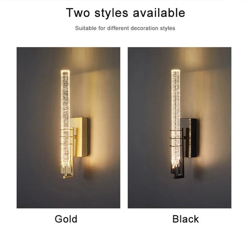 Modern Bubble Crystal Wall Lamps Indoor Lighting