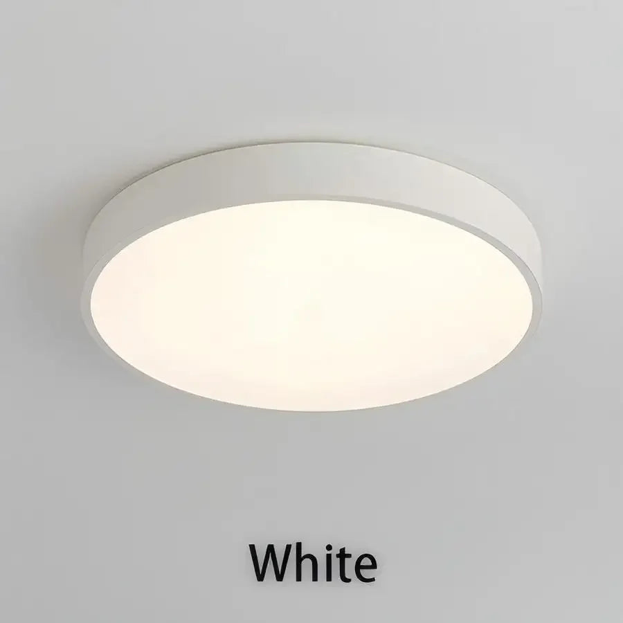 LED Nordic Ceiling Light Circular Grain Macaron Lamp
