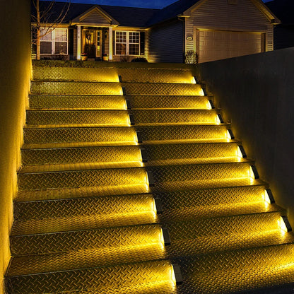 Solar-Powered Step Lights, Outdoor Stair Lights, Step Lights